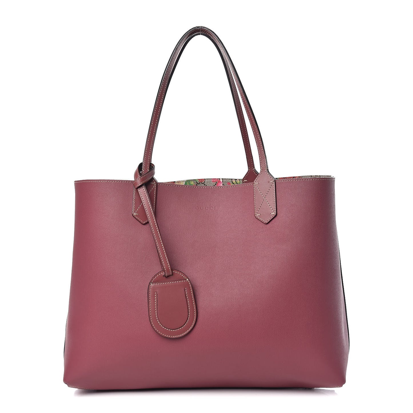 GG Supreme Monogram Blooms Medium Reversible Tote Beige Multicolor Dry Rose