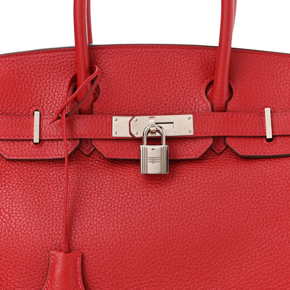 Hermes Togo Birkin 30 Rouge Vif 7 of 9