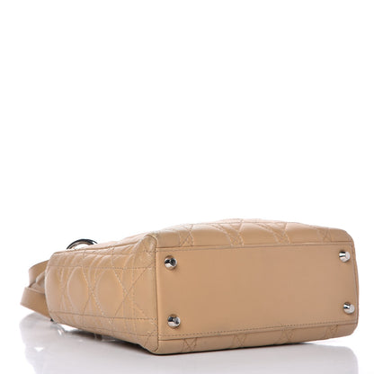 Christian Dior Lambskin Cannage Mini Lady Dior Beige 4 of 14
