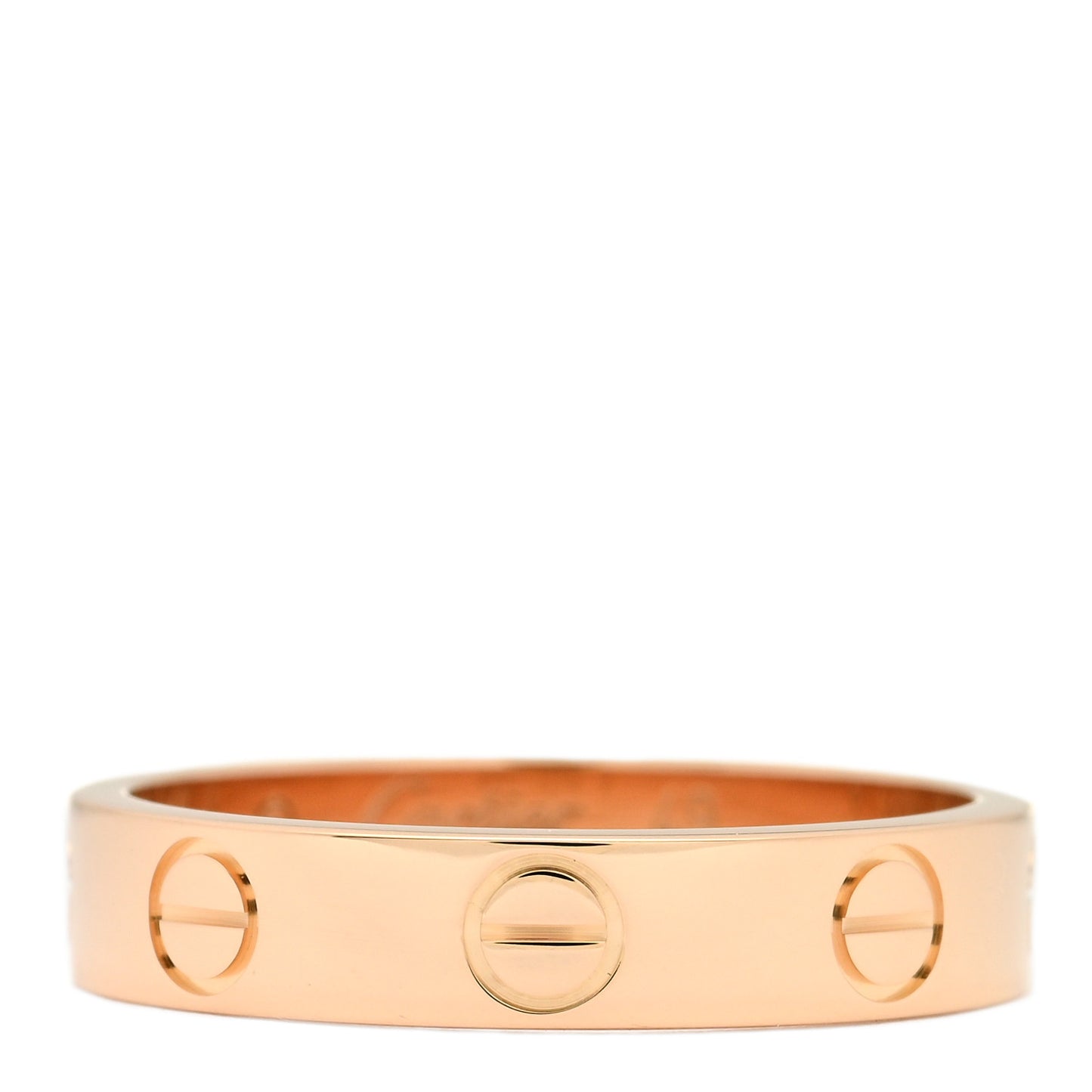 18K Pink Gold 3.5mm LOVE Wedding Band Ring 49 5