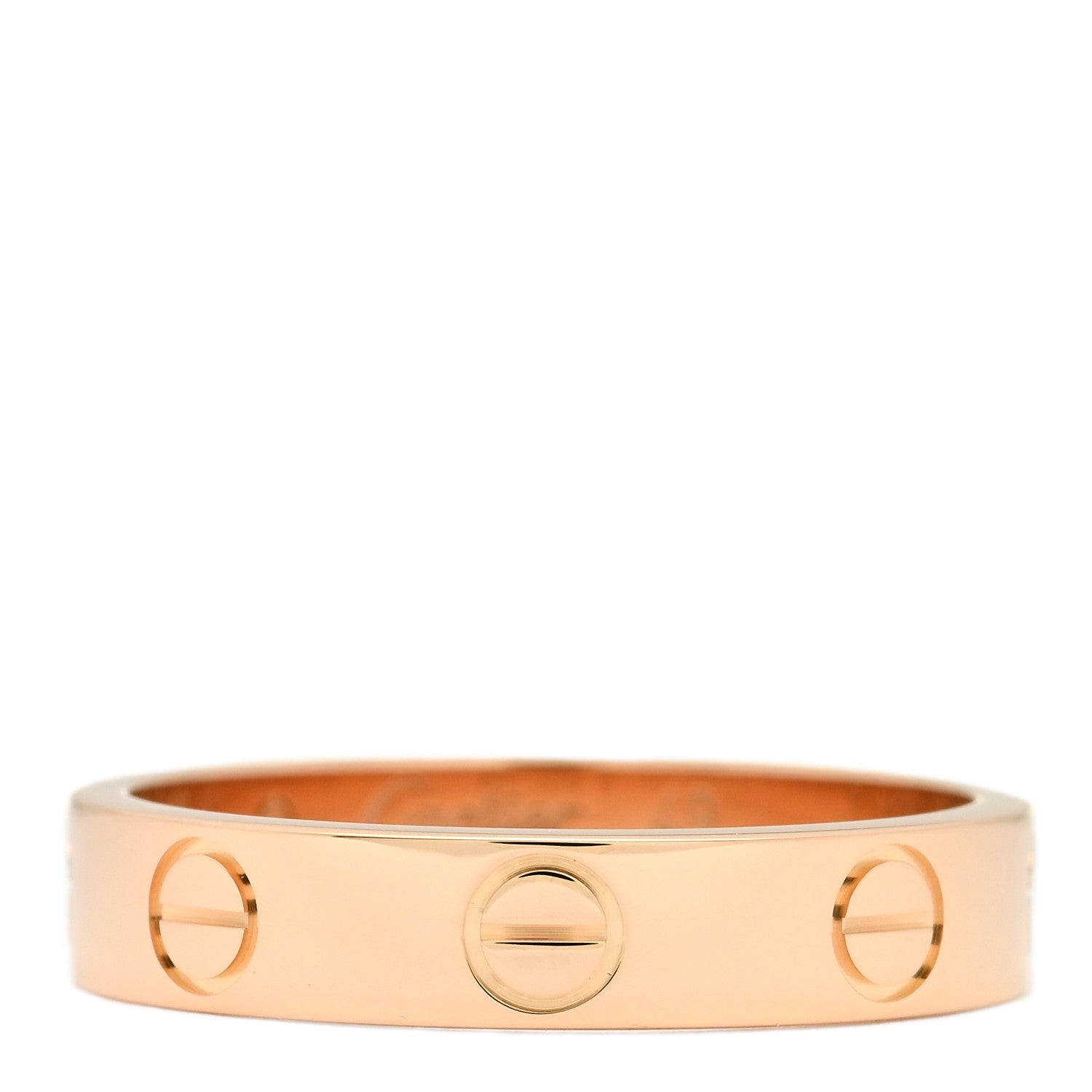 Cartier 18K Pink Gold 3.5mm LOVE Wedding Band Ring 49 5 1 of 4