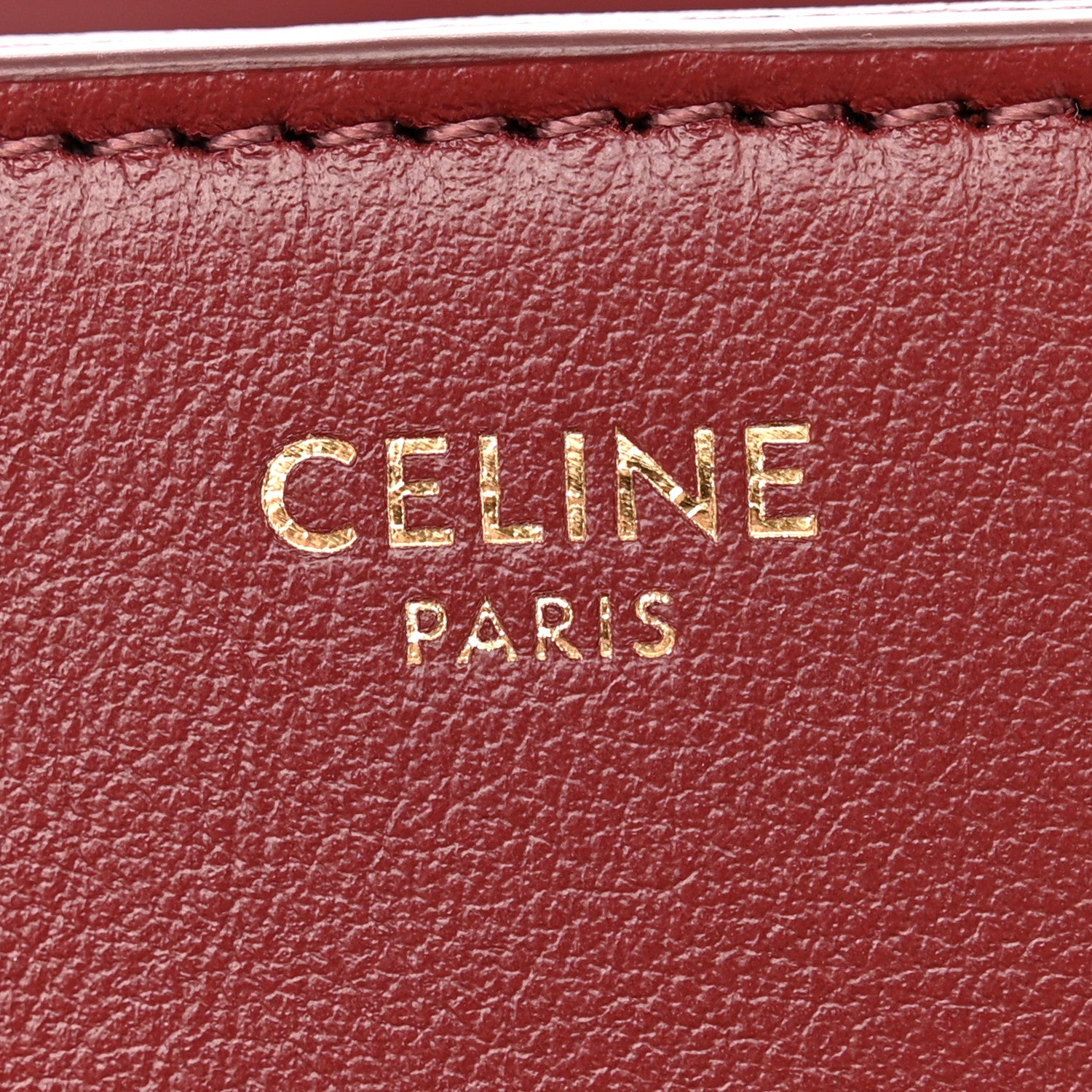 Celine Calfskin Large Soft 16 Bag Burgundy 6 of 10