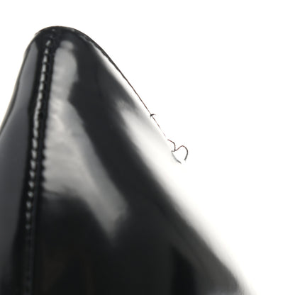 Saint Laurent Patent Calfskin Teddy High Vamp 105 Pumps 36 Black 9 of 11