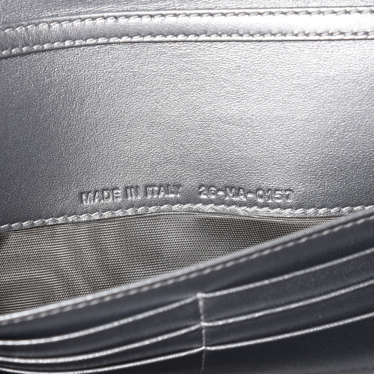 Christian Dior Metallic Calfskin J'adior Croisiere Chain Wallet Graphite 7 of 10