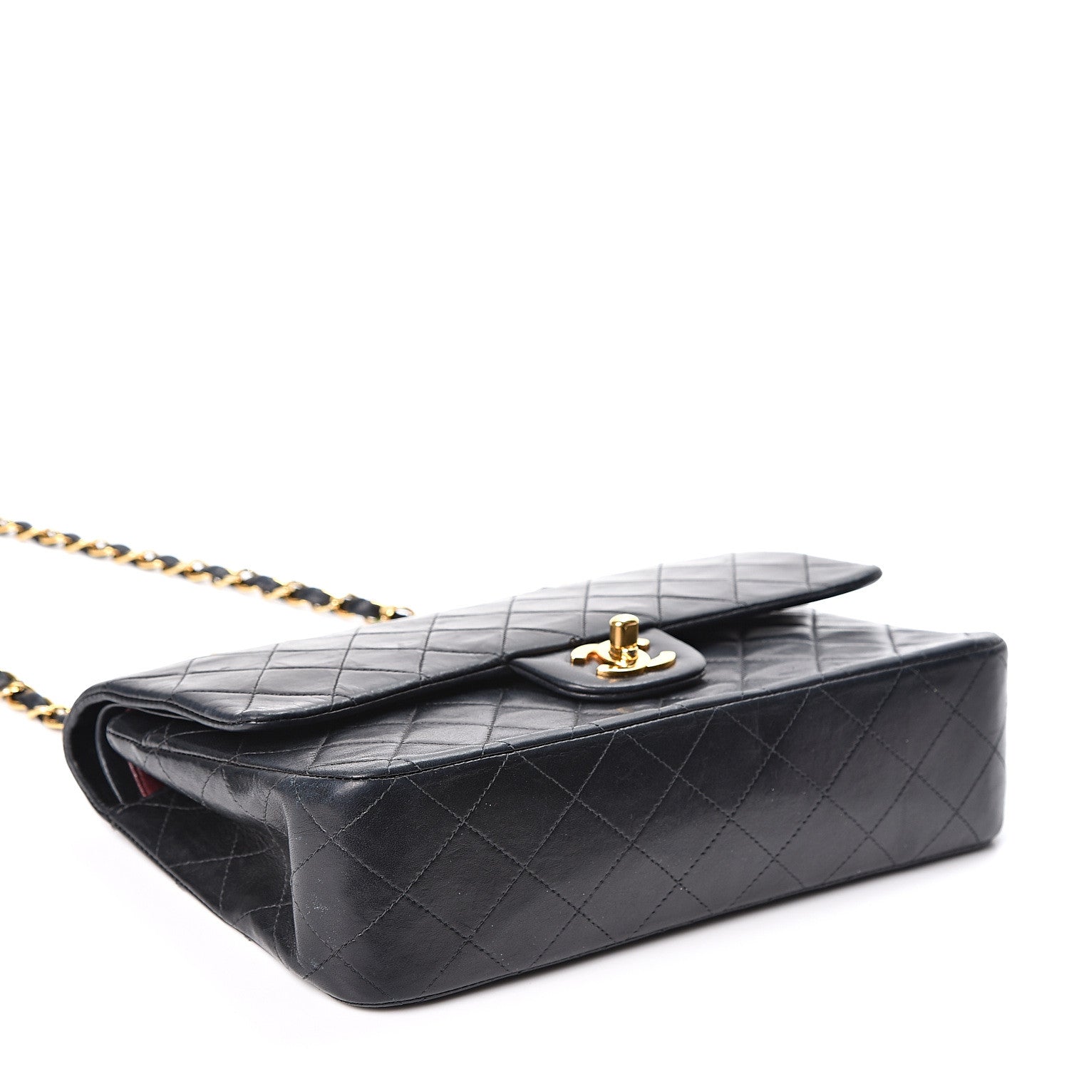 Chanel Lambskin Quilted Medium Double Flap Black 3 of 13