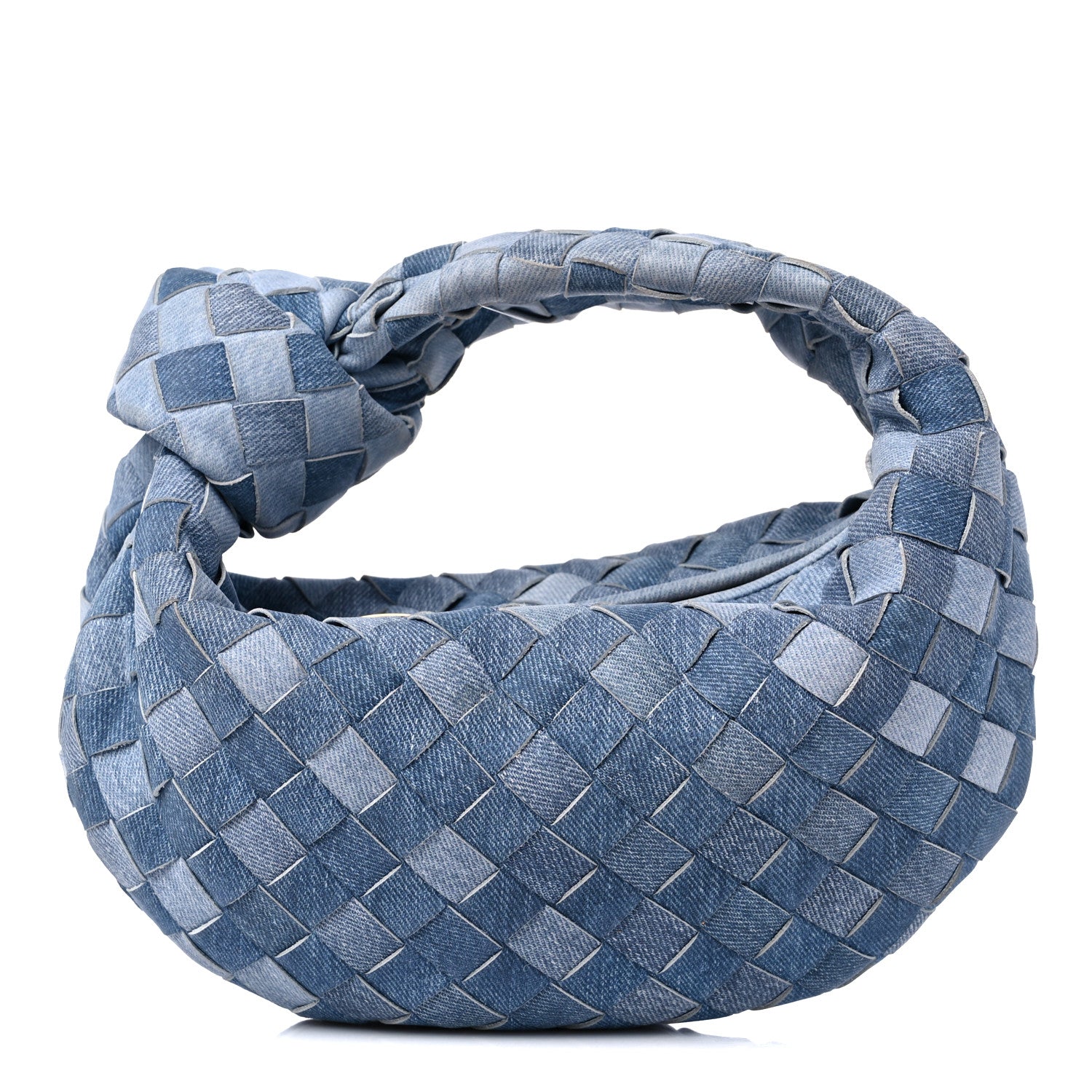 Bottega Veneta Nappa Denim Effect Intrecciato Mini Jodie Denim 1 of 11
