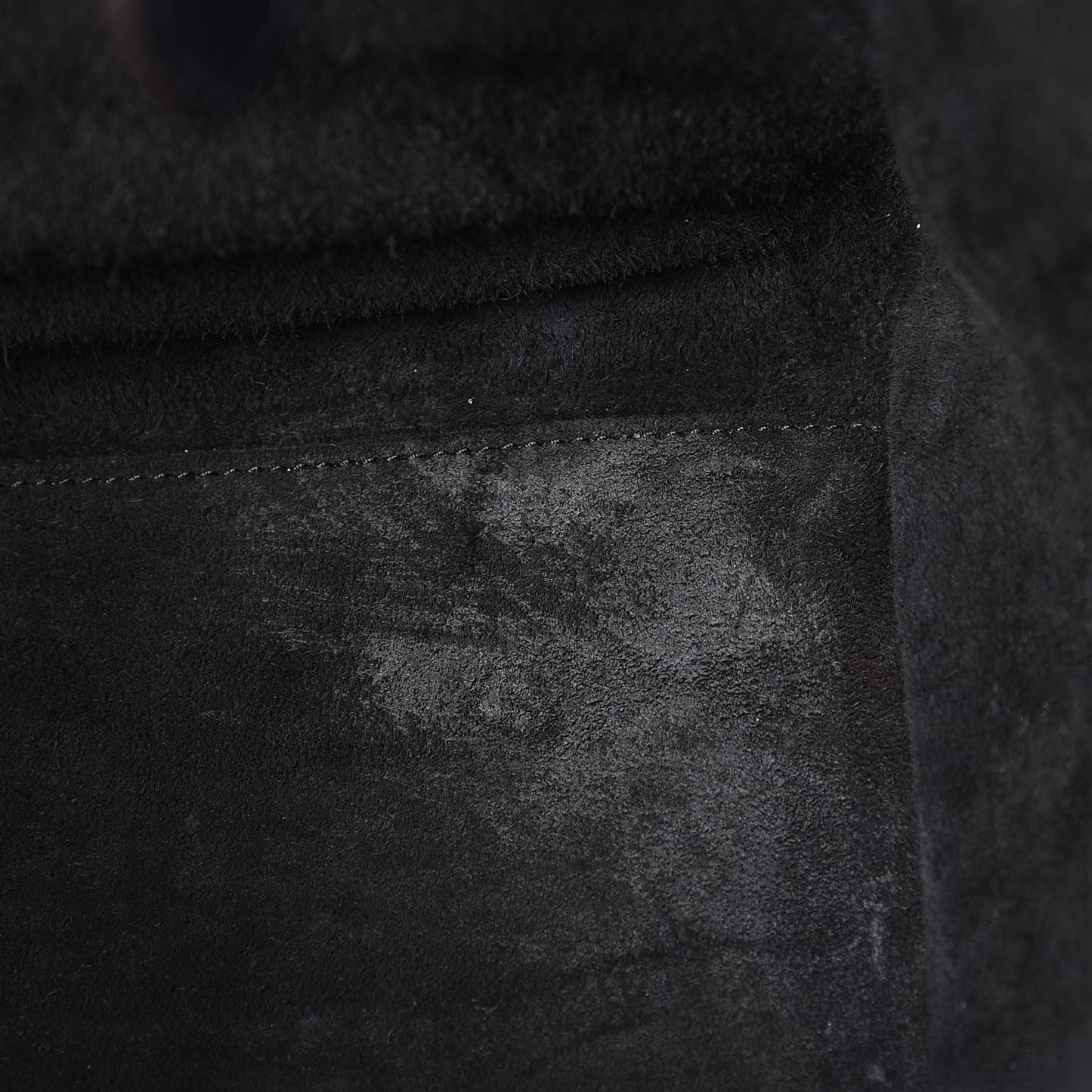 Drummed Calfskin Mini Luggage Black