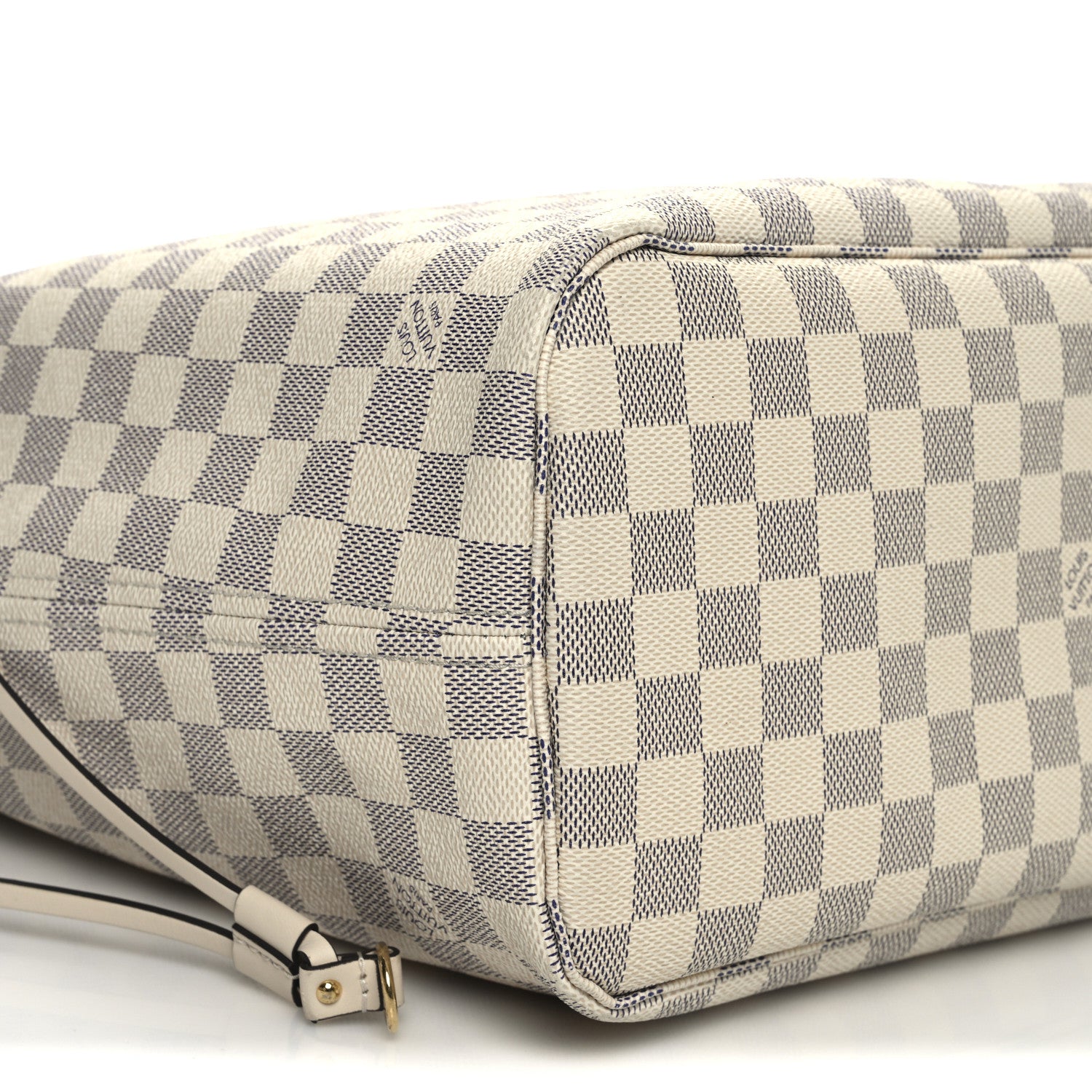 Louis Vuitton Damier Azur Braided Neverfull MM Pink 9 of 12