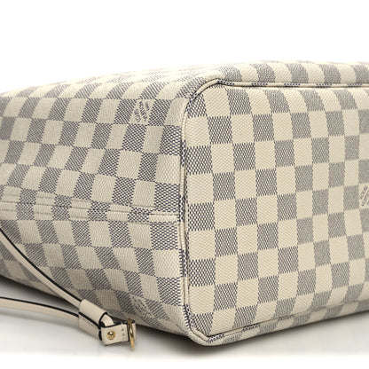 Louis Vuitton Damier Azur Braided Neverfull MM Pink 9 of 12