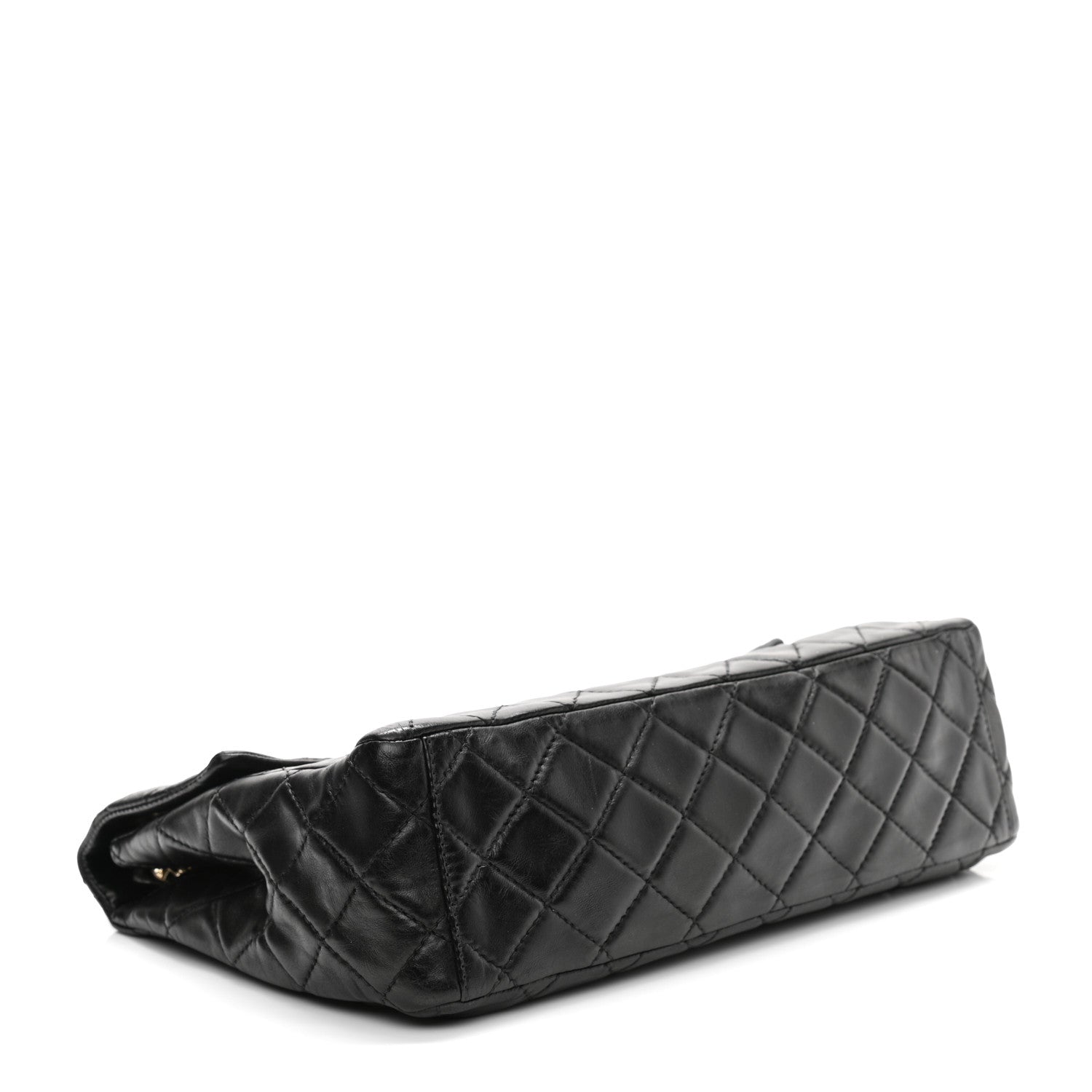 Chanel Washed Lambskin Quilted Maxi Single Flap Black 4 of 11