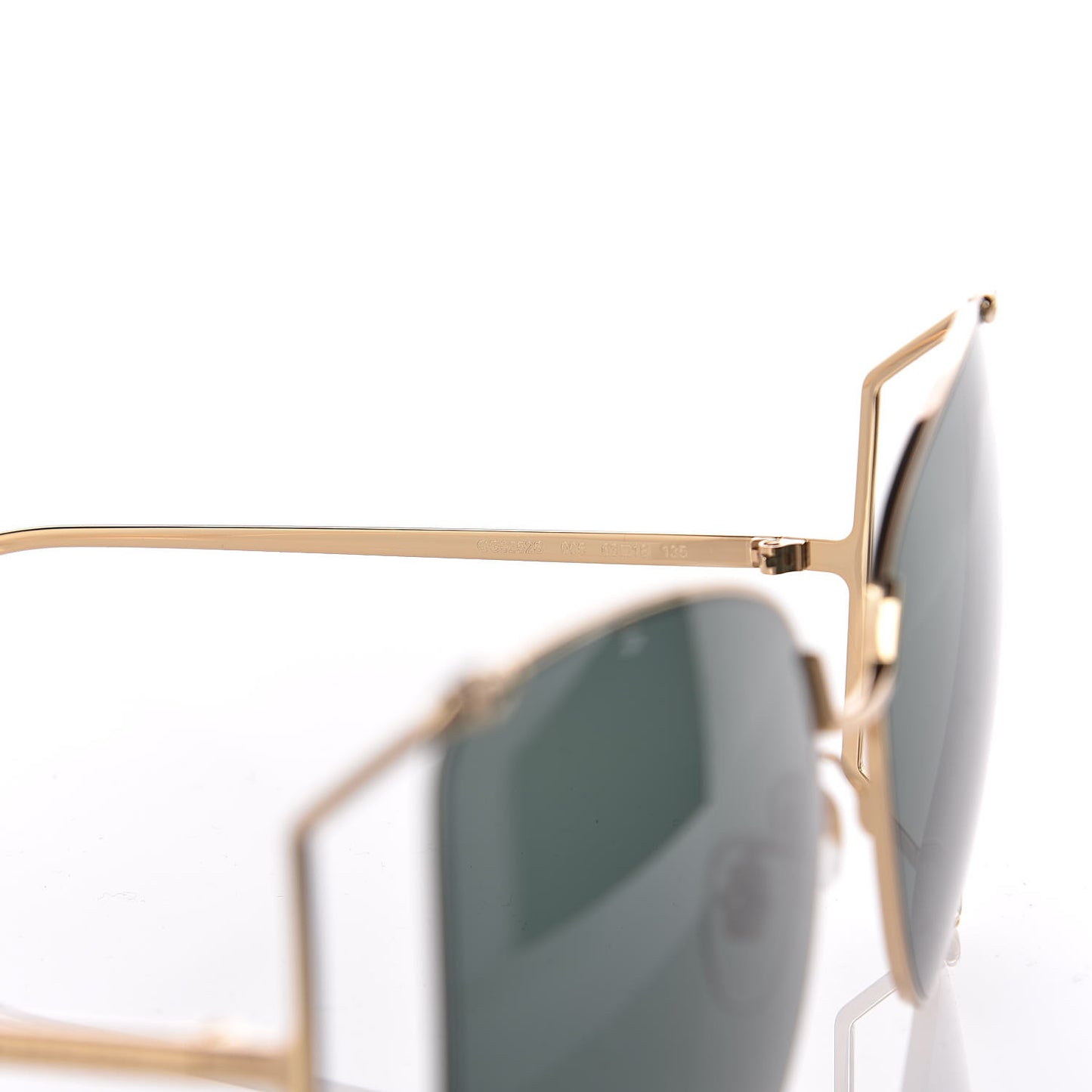 Oversized Round Sunglasses GG0252S Gold