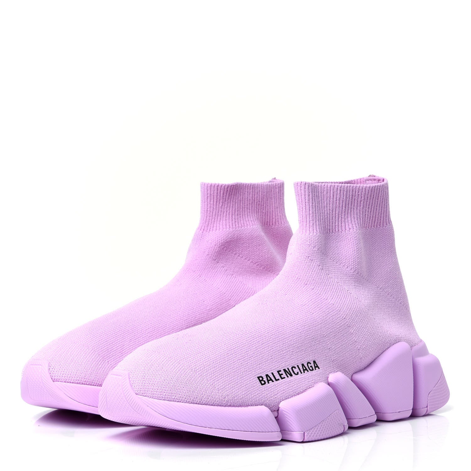 Balenciaga Technical 3D Recycled Knit Womens Speed 2.0 Sneakers 37 Monocolor Light Pink 3 of 7
