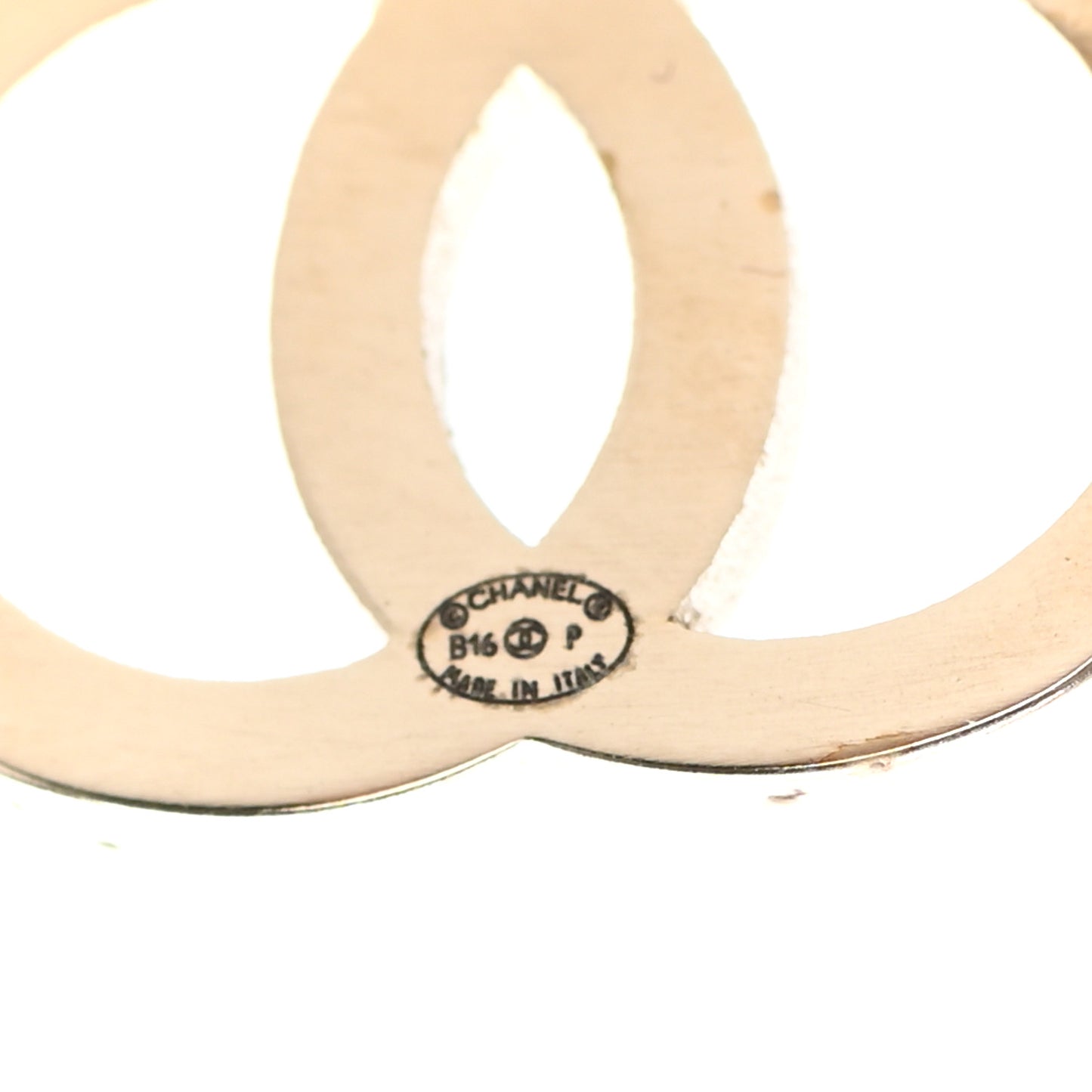 Metal CC Hair Clip Barrette Gold