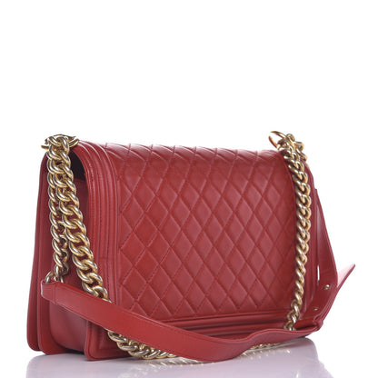 Chanel Lambskin Quilted New Medium Boy Flap Red 3 of 7