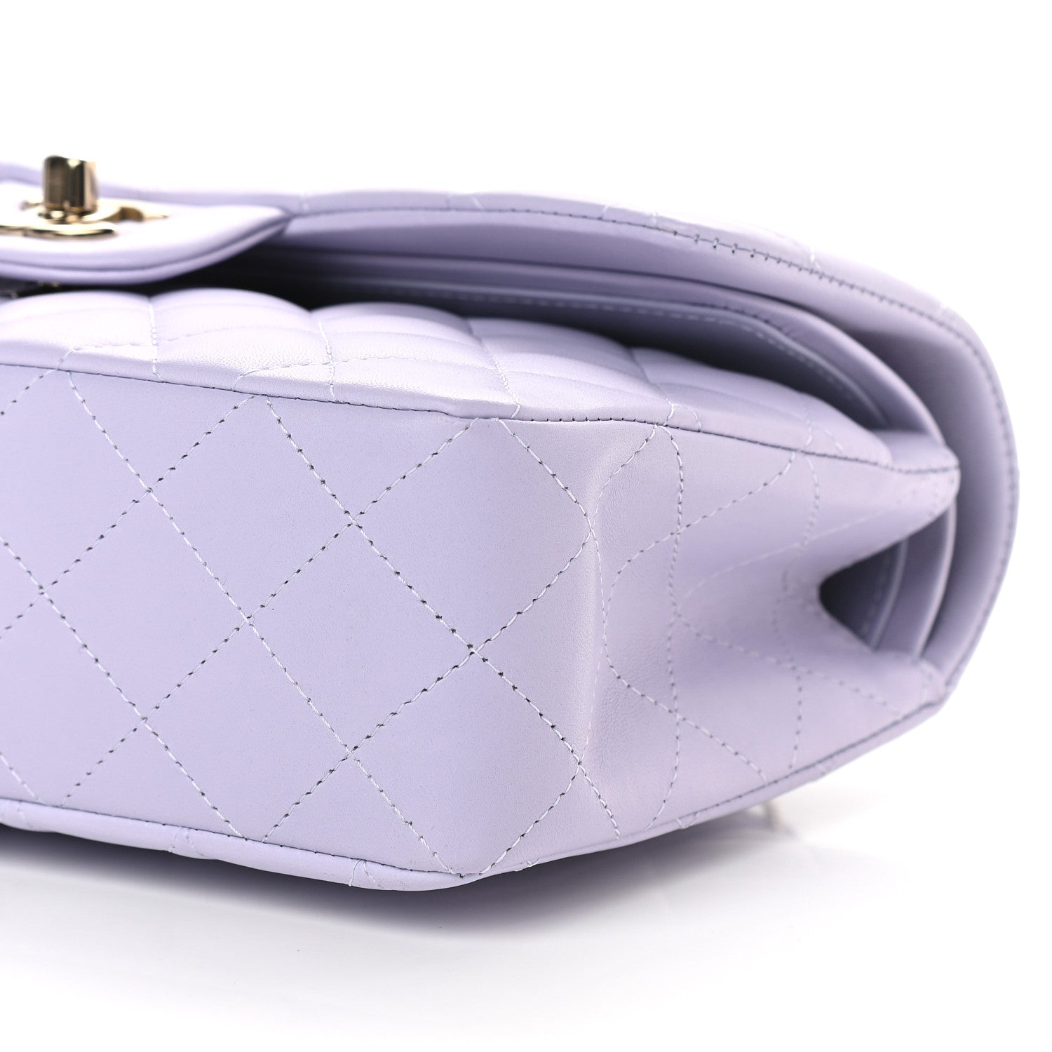 Chanel Lambskin Quilted Small Double Flap Light Purple 8 of 8