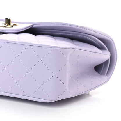 Chanel Lambskin Quilted Small Double Flap Light Purple 8 of 8