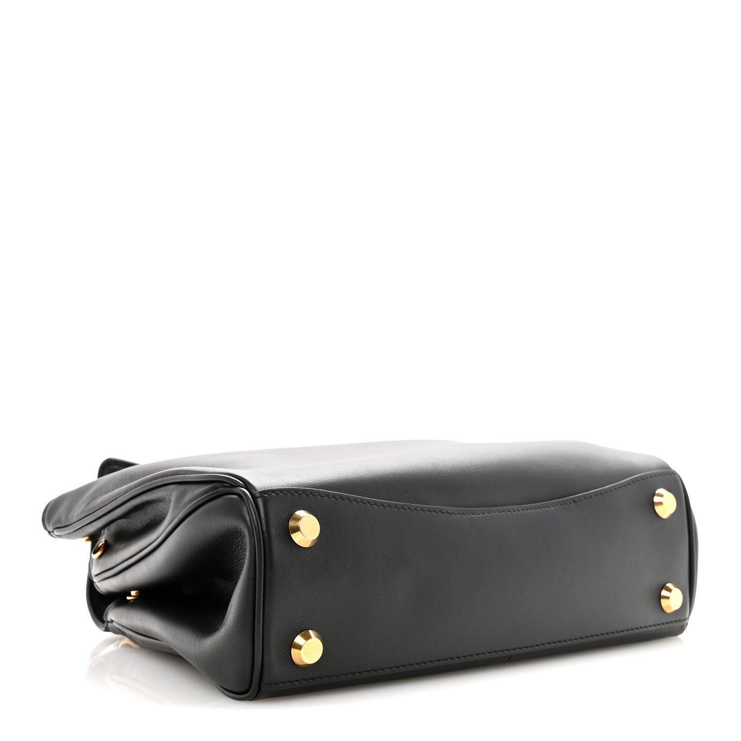 Balenciaga Natural Smooth Calfskin Small Rodeo Top Handle Handbag Black 4 of 10