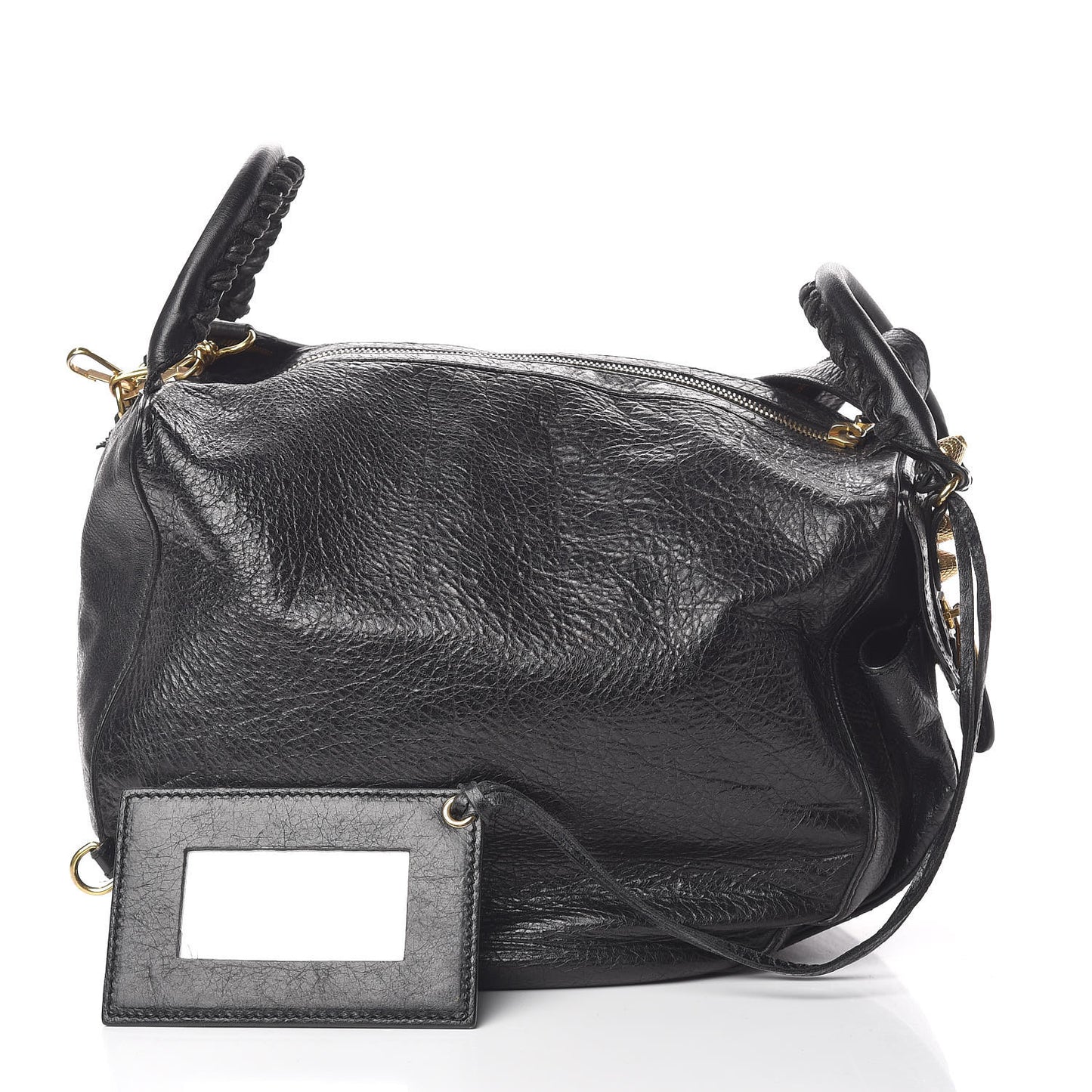 Agneau Giant 12 Gold Hardware Traveler Convertible Backpack Black