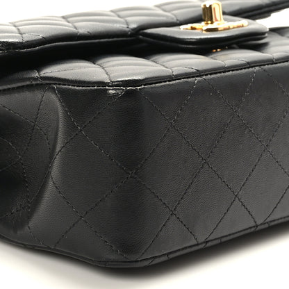 Chanel Lambskin Quilted Small Double Flap Black 8 of 11