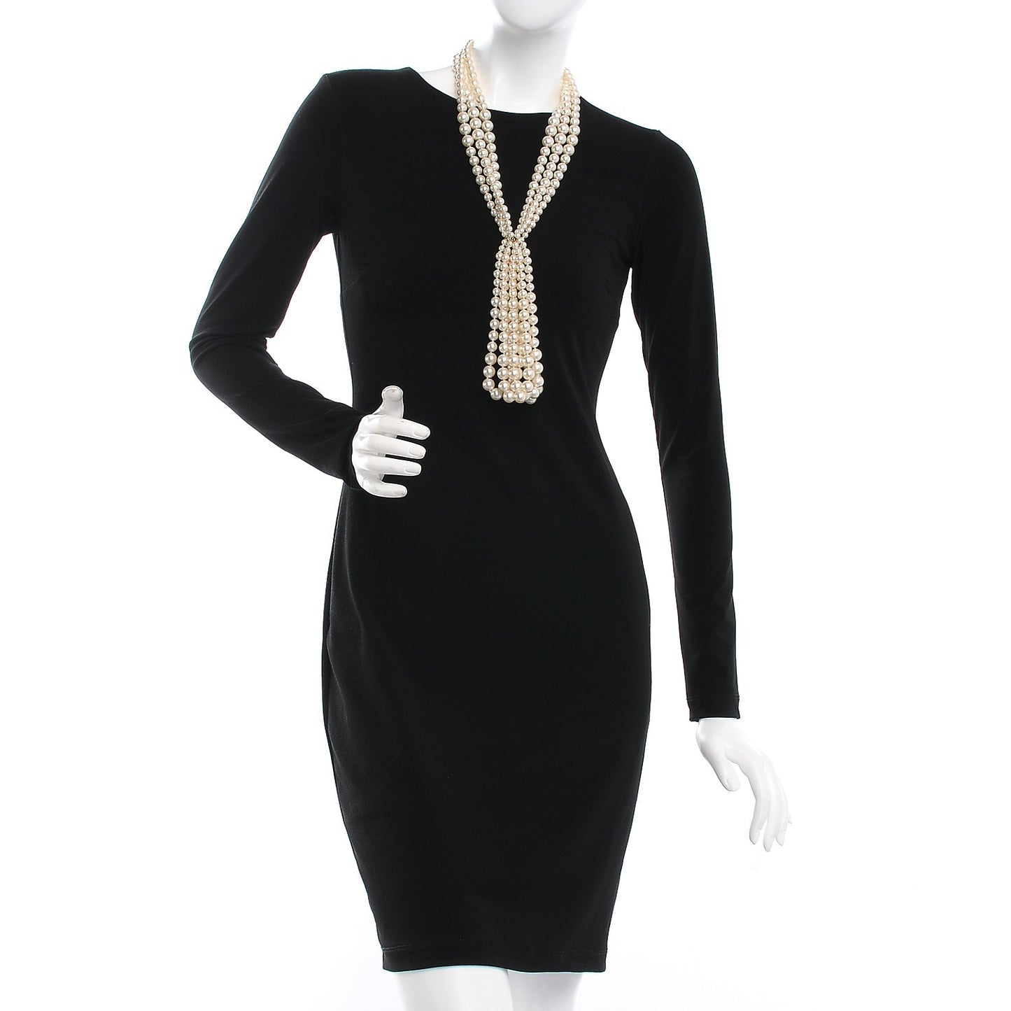 Pearl Multi Strand CC Necklace Gold