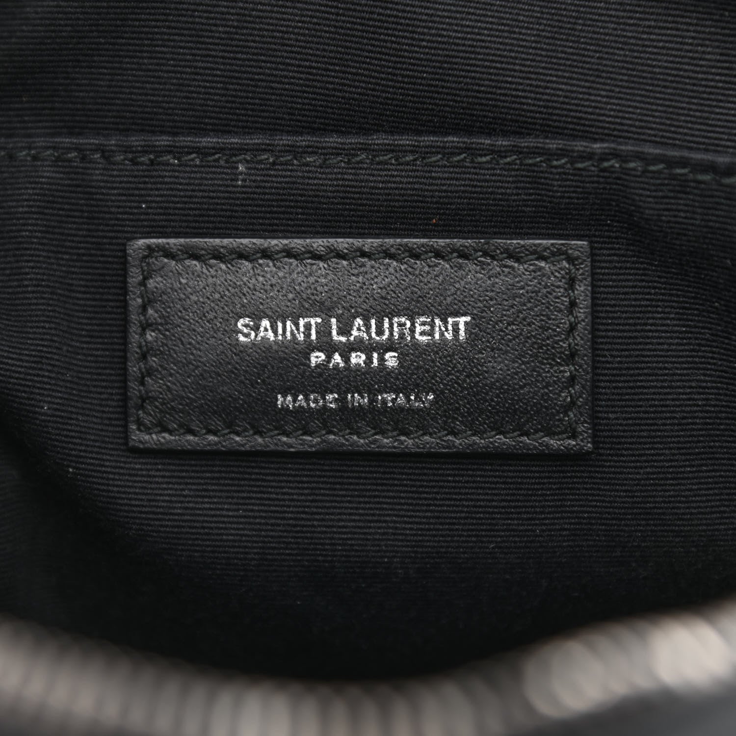 Saint Laurent Calfskin Matelasse Monogram Lou Camera Bag Black 6 of 10