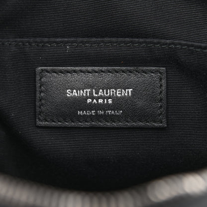 Saint Laurent Calfskin Matelasse Monogram Lou Camera Bag Black 6 of 10