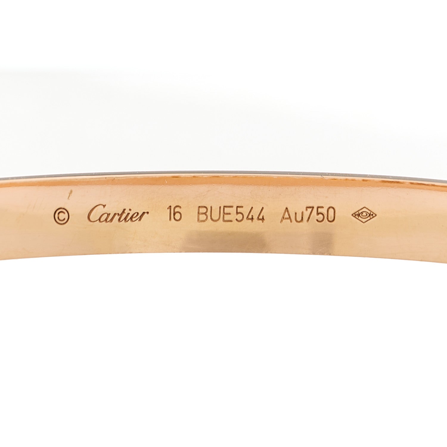 Cartier 18K Pink Gold LOVE Bracelet 16 5 of 8