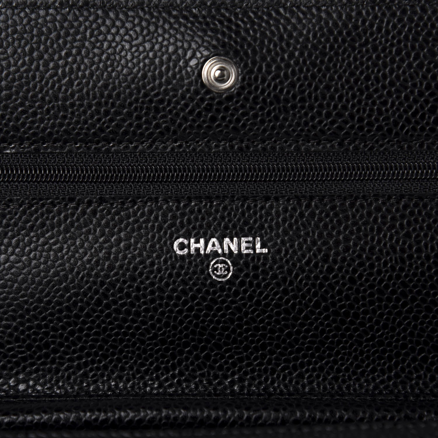 Chanel Caviar Quilted Wallet On Chain WOC Black 8 of 12