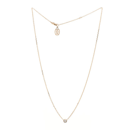 Cartier 18K Yellow Gold Diamond SM D'Amour Pendant Necklace 3 of 5