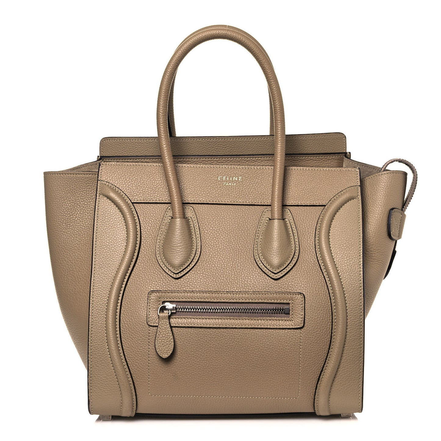 Drummed Calfskin Micro Luggage Dune