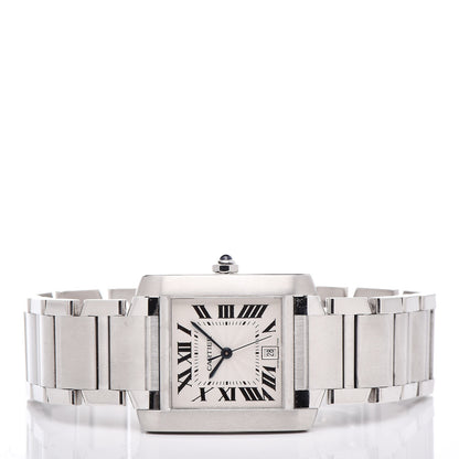 Cartier Stainless Steel 28mm Tank Francaise Automatic Watch 3 of 6