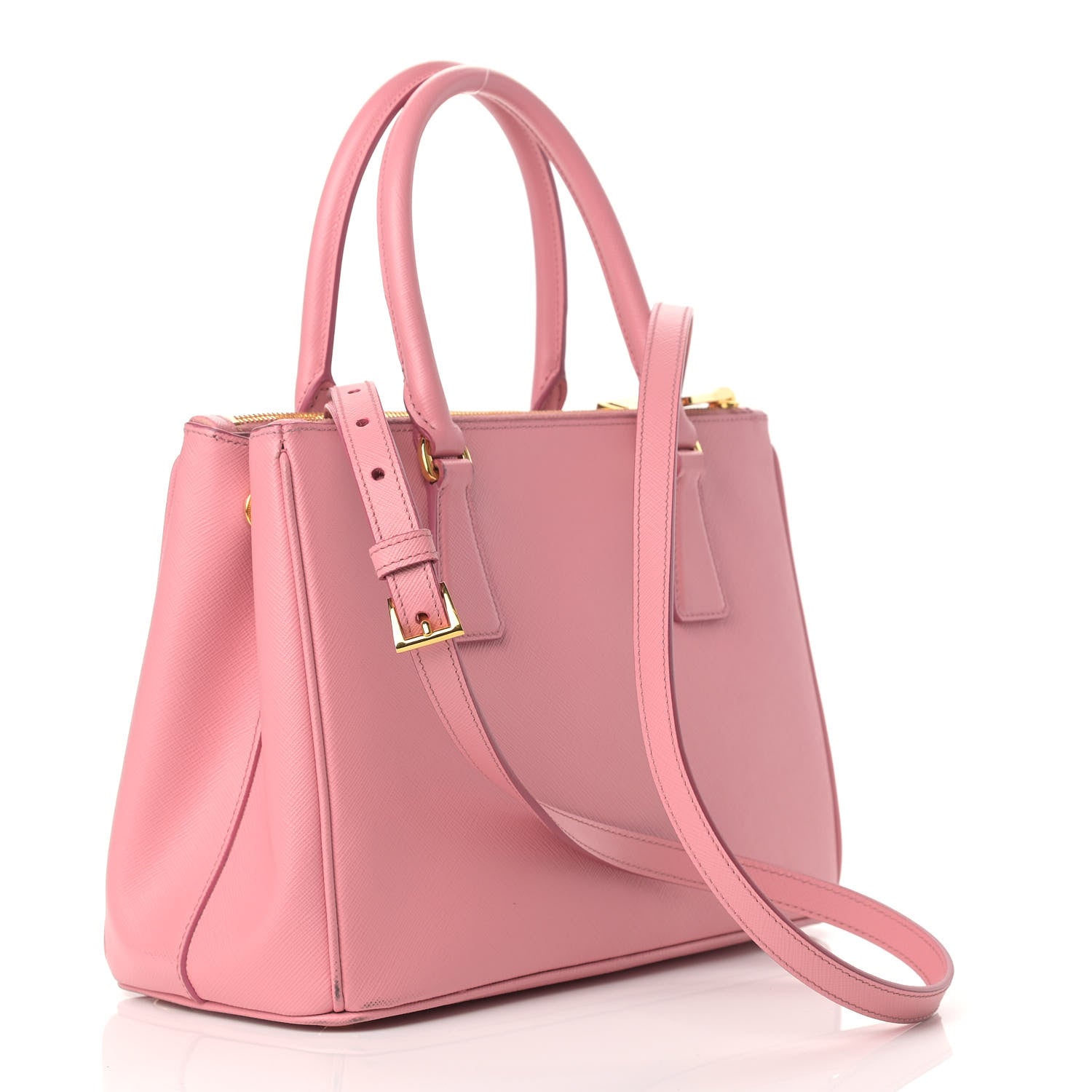 Prada Saffiano Small Galleria Double Zip Tote Petalo 3 of 16