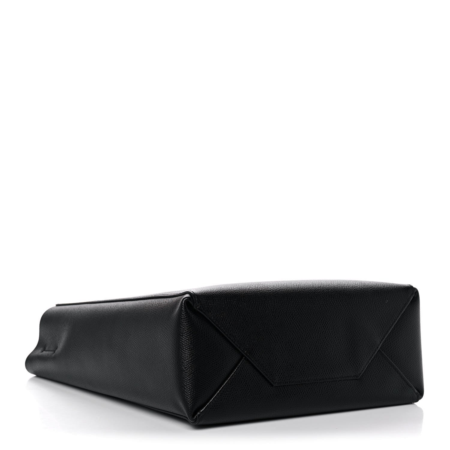 Celine Grained Calfskin Small Vertical Cabas Black 4 of 12