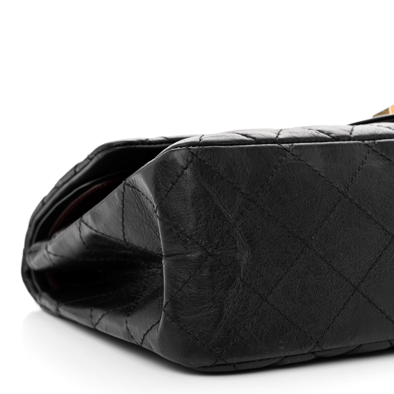Chanel Aged Calfskin Quilted Reissue 227 Flap Black 9 of 13