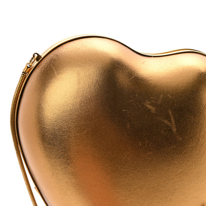 Saint Laurent Smooth Calfskin Heart Monogram Love Box Crossbody Gold 12 of 14