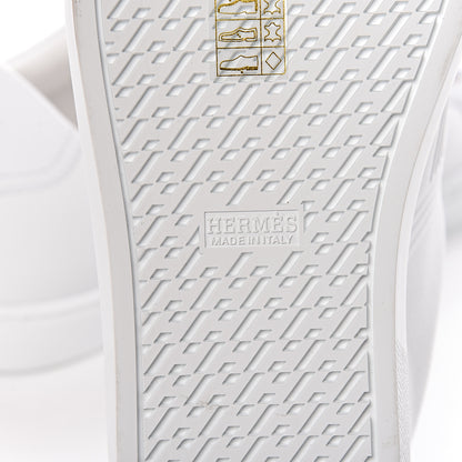 Hermes Calfskin Mens Advantage Sneakers 43 White 6 of 8