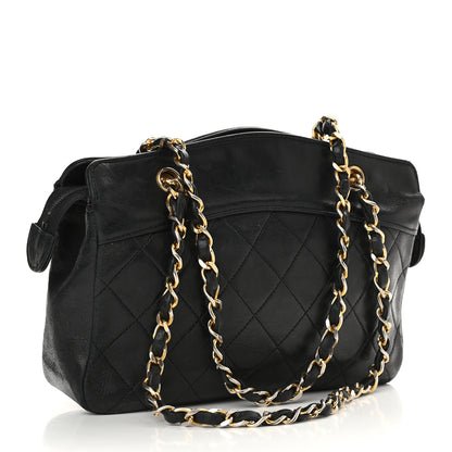 Chanel Lambskin Quilted Shoulder Bag Black 2 of 12