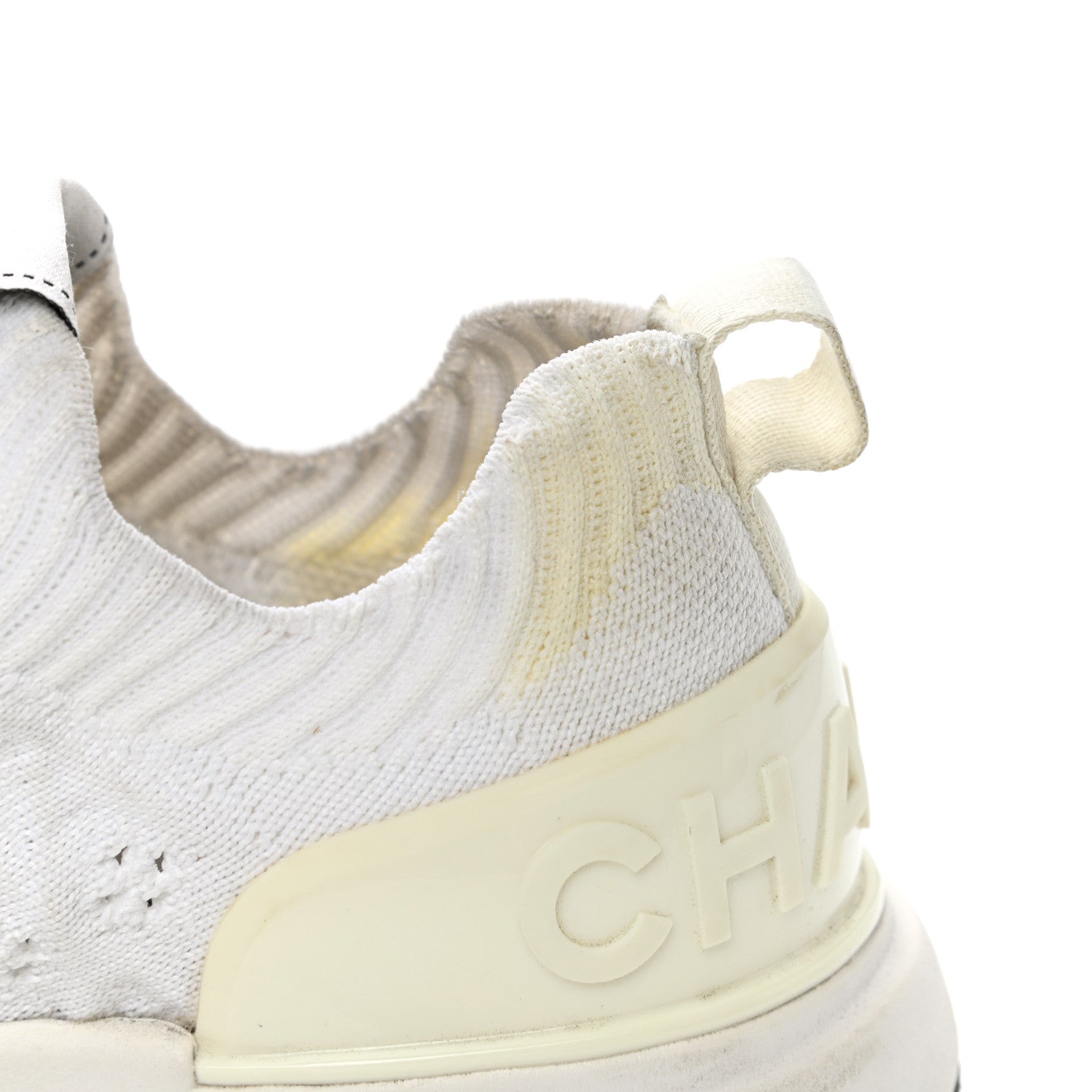 Chanel Fabric Logo Sneakers 36 White 13 of 14