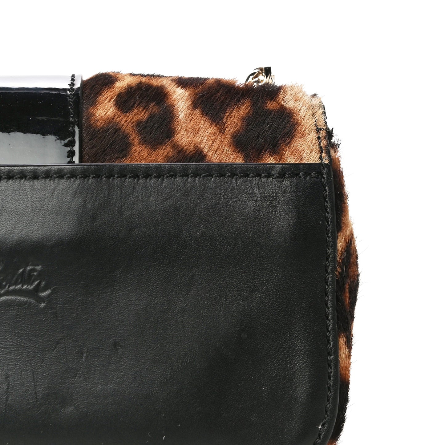 Calf Hair Leopard Print Mini Sweety Charity Crossbody Bag