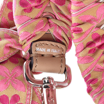 Fendi Calfskin Ribbon Lace Up Floral Strap You Pink 3 of 4