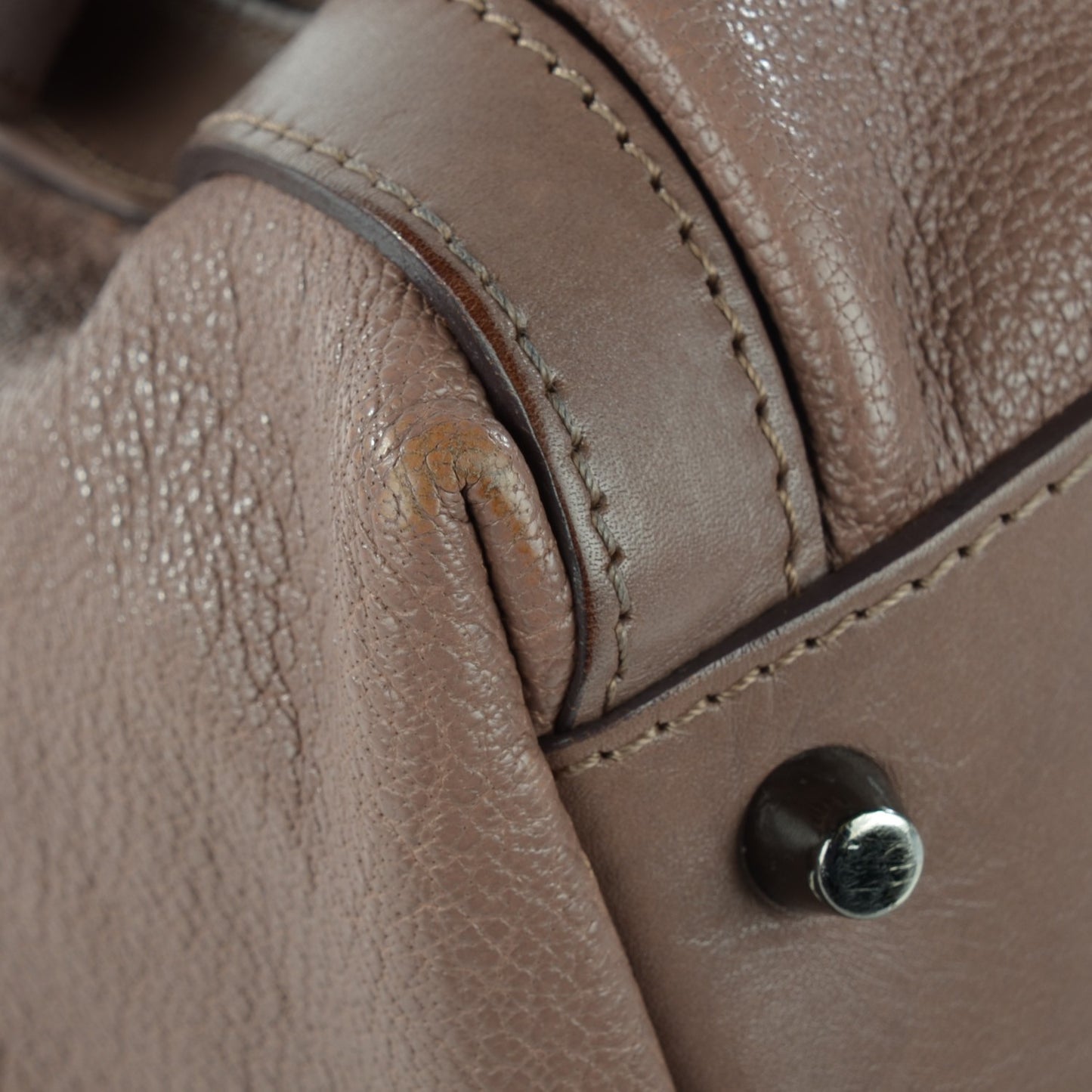 Heritage Grained Leather Farrar Drawstring Tote