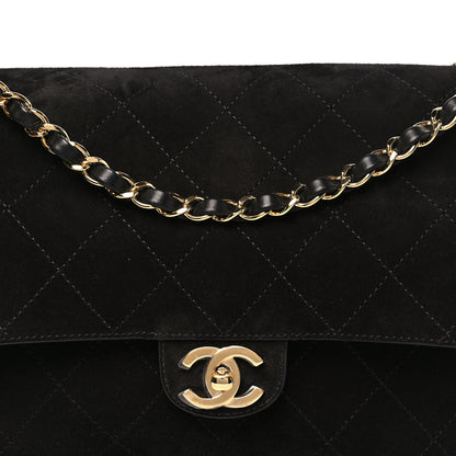 Chanel Suede Calfskin Small Souplissimo Maxi Flap Black 8 of 11