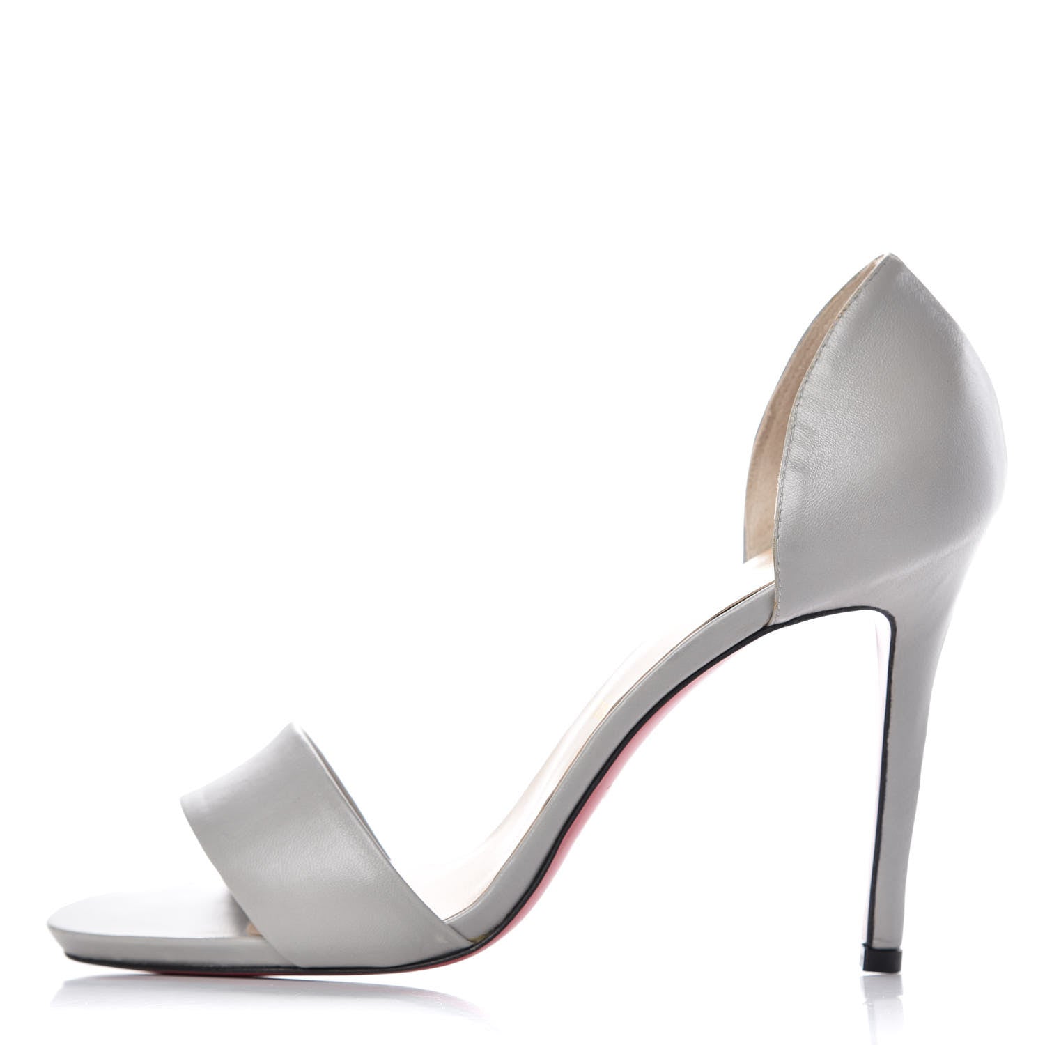 Christian Louboutin Nappa 100 Sandals 39 Gris 1 of 14