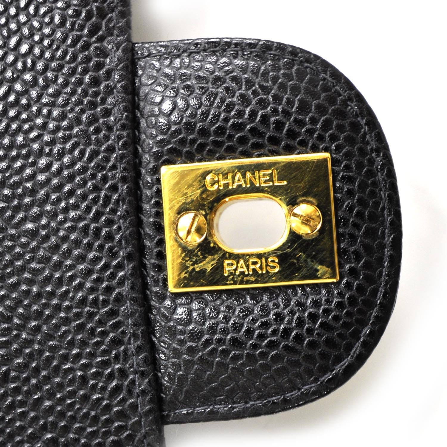Chanel Caviar Quilted Jumbo Flap Black GHW 7 of 11