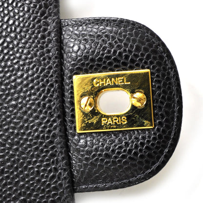 Chanel Caviar Quilted Jumbo Flap Black GHW 7 of 11