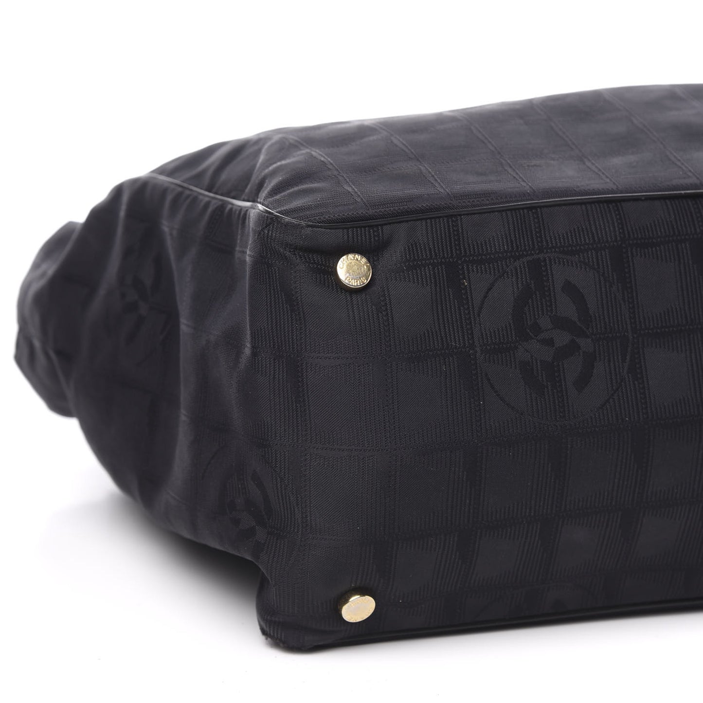 Nylon Large Travel Tote Black