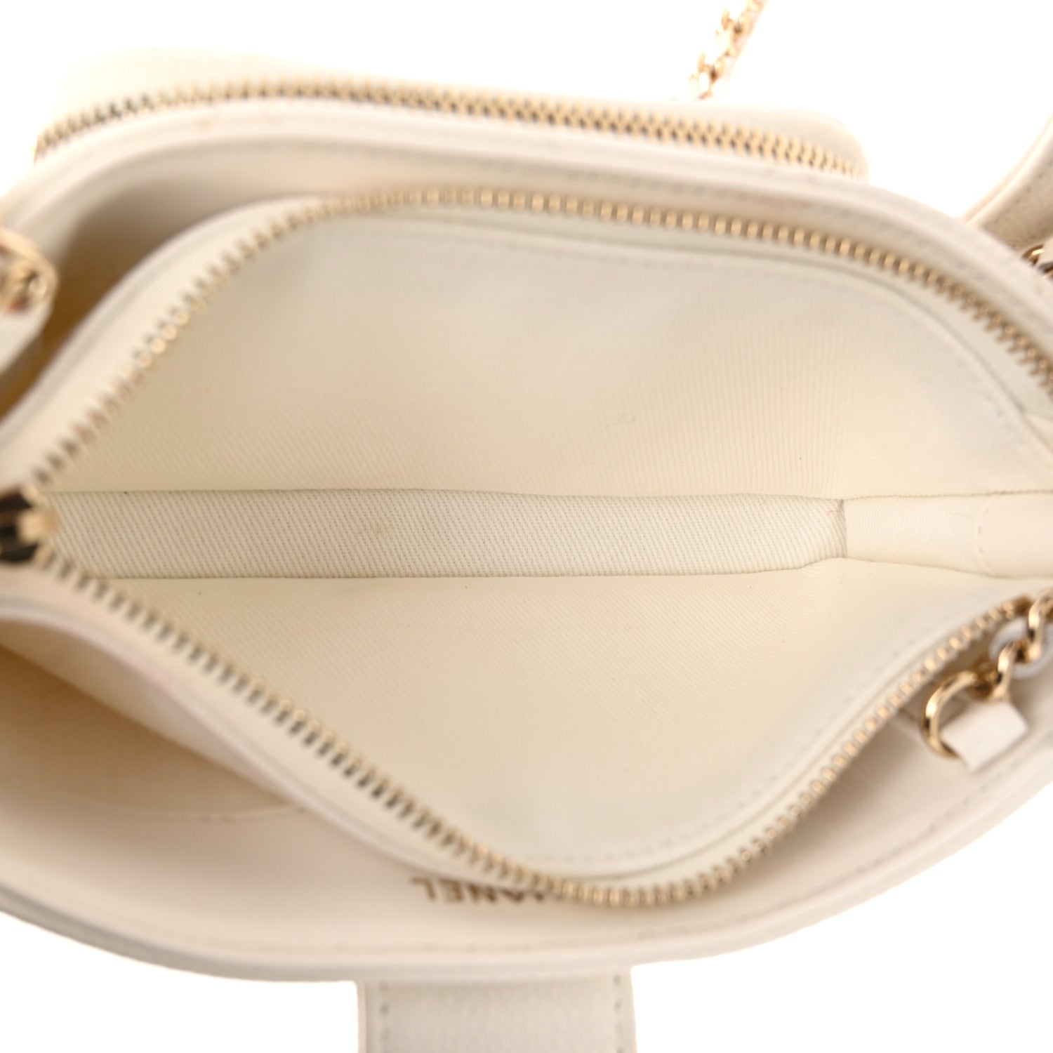 Chanel Caviar Quilted Business Affinity Phone Holder With Chain White 5 of 11