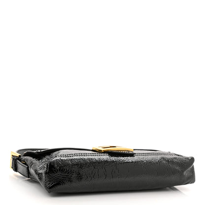 Fendi Vitello Naplak Medium Convertible Baguette Black 3 of 11