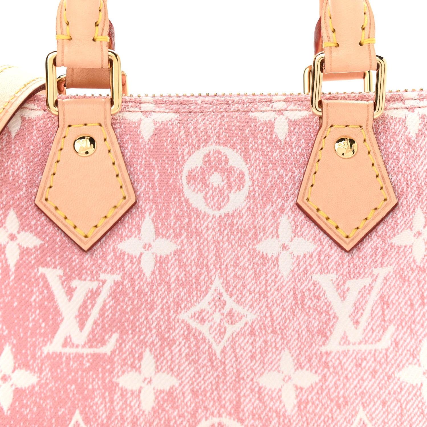 Louis Vuitton Monogram Jacquard Denim Nano Speedy Bandouliere Pink 7 of 10