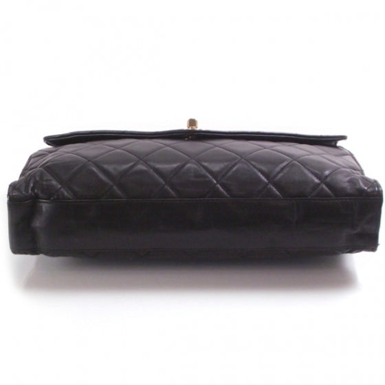 Leather Quilted Flap